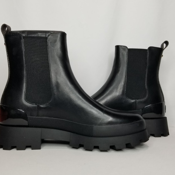 Michael Kors Women's  Rowan Leather Bootie Size 9 Black  NWT - Picture 2 of 8